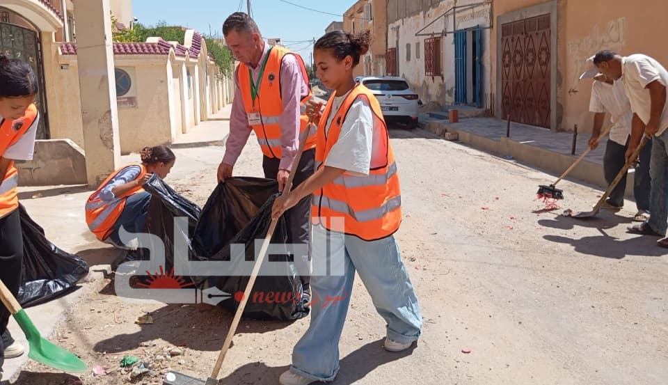 بئر الحفي يدشن مبادرة النظافة