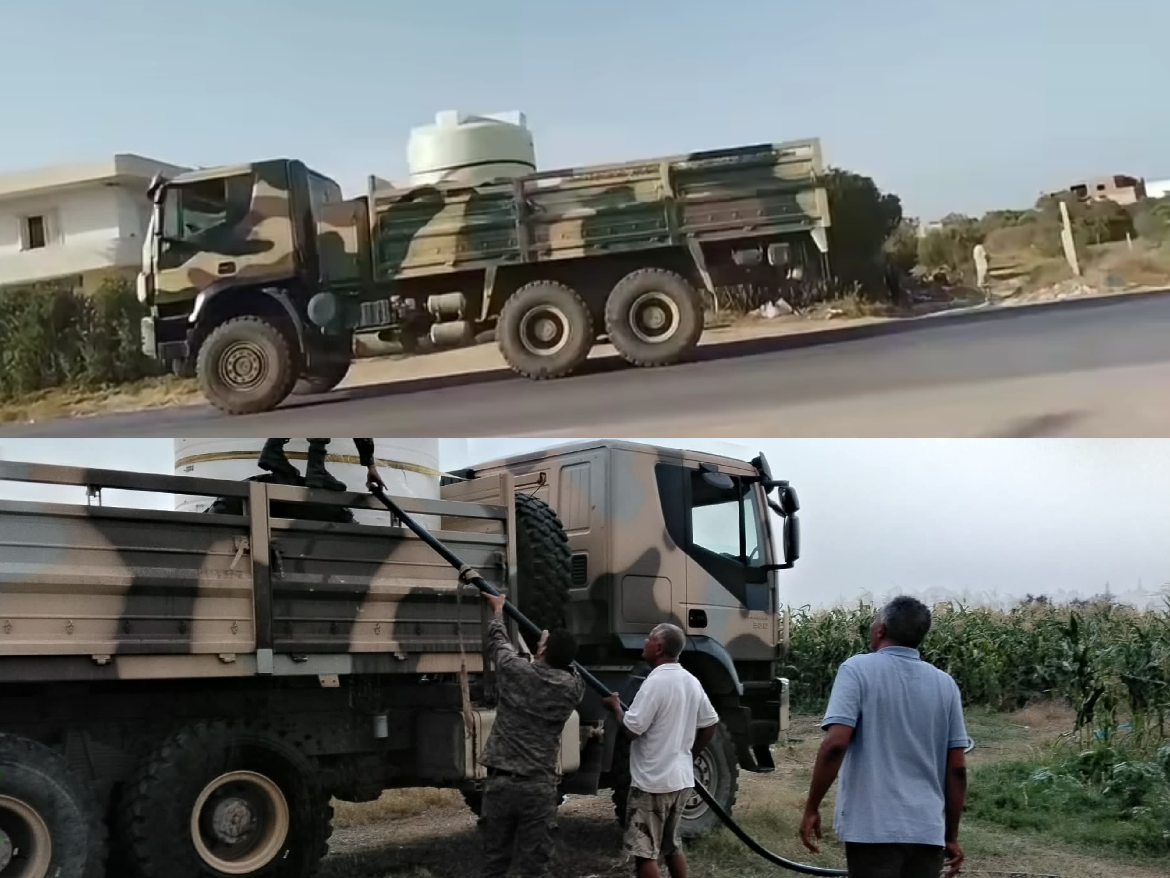Quba Laaga residents receive water from army