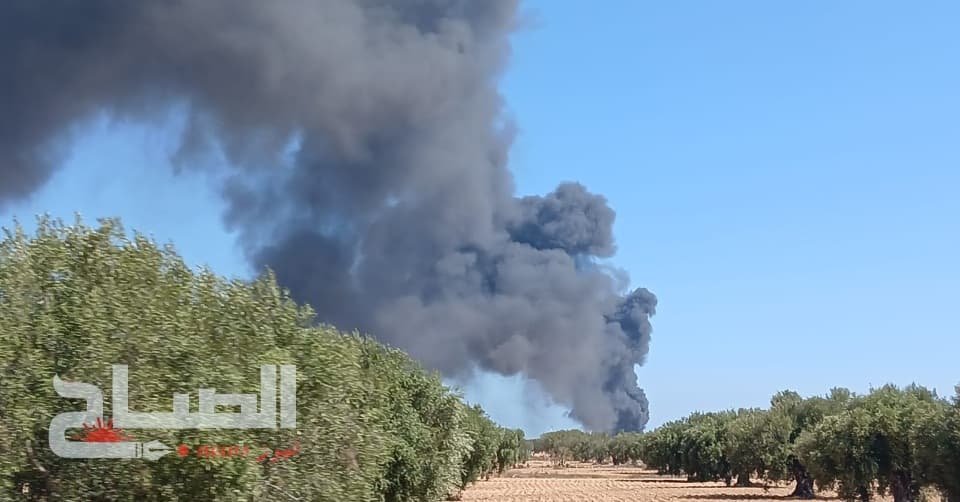 حريق بمخزن عجلات قديم في حقونة بصفاقس