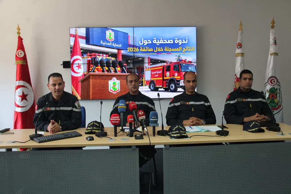 عرض نتائج جهود الحماية المدنية