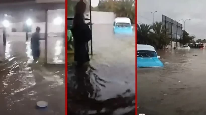 Civil Protection aids citizens trapped by rain in Bab Alioua