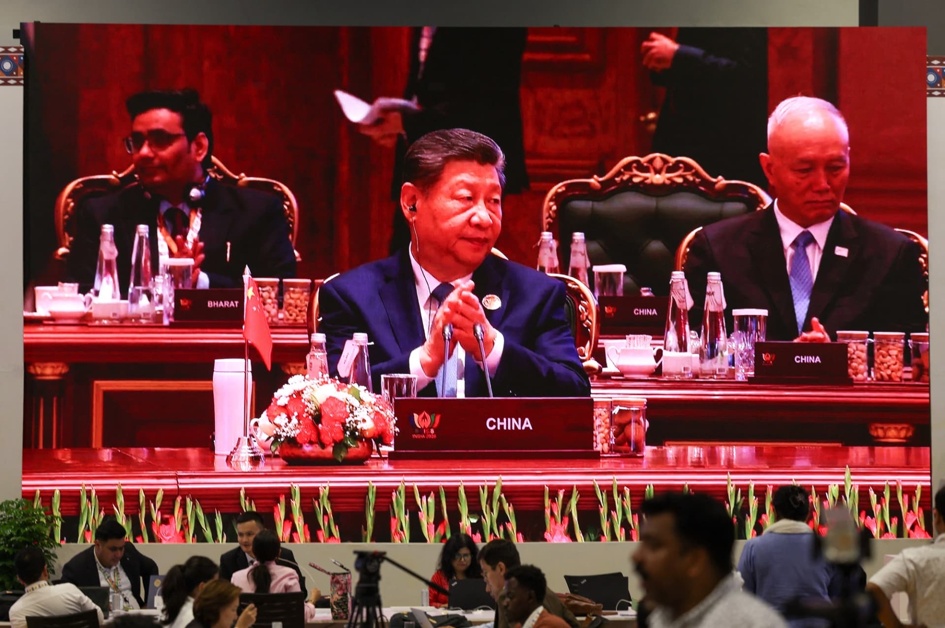 Chinese leader urges peace efforts in Middle East during BRICS