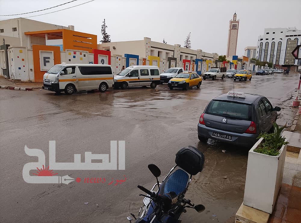 Downtown Medenine after rain