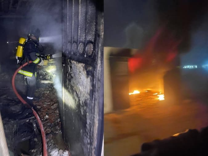 Medenine Civil Protection Tackles Warehouse Fire