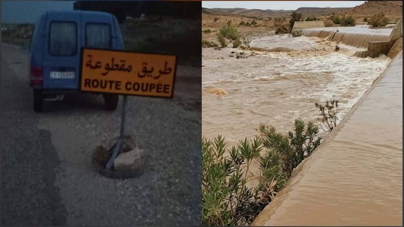 Kairouan rains alter traffic routes safely