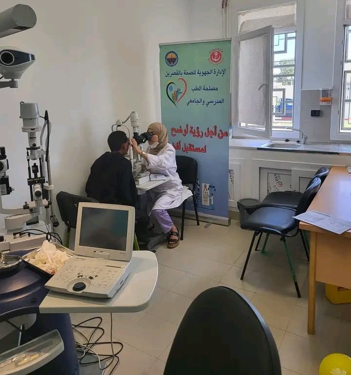 سبيطلة تنظم حملة للكشف المبكر عن ضعف النظر لدى الطلاب