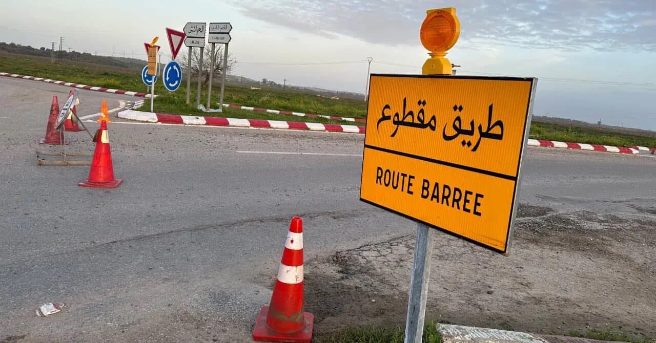 انقطاع 4 أيام بين الطريقين 2 و16 بأنجرة لإصلاح الانزلاقات