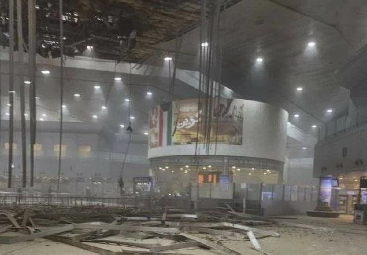 Kuwait Airport halts flights after Iran attack