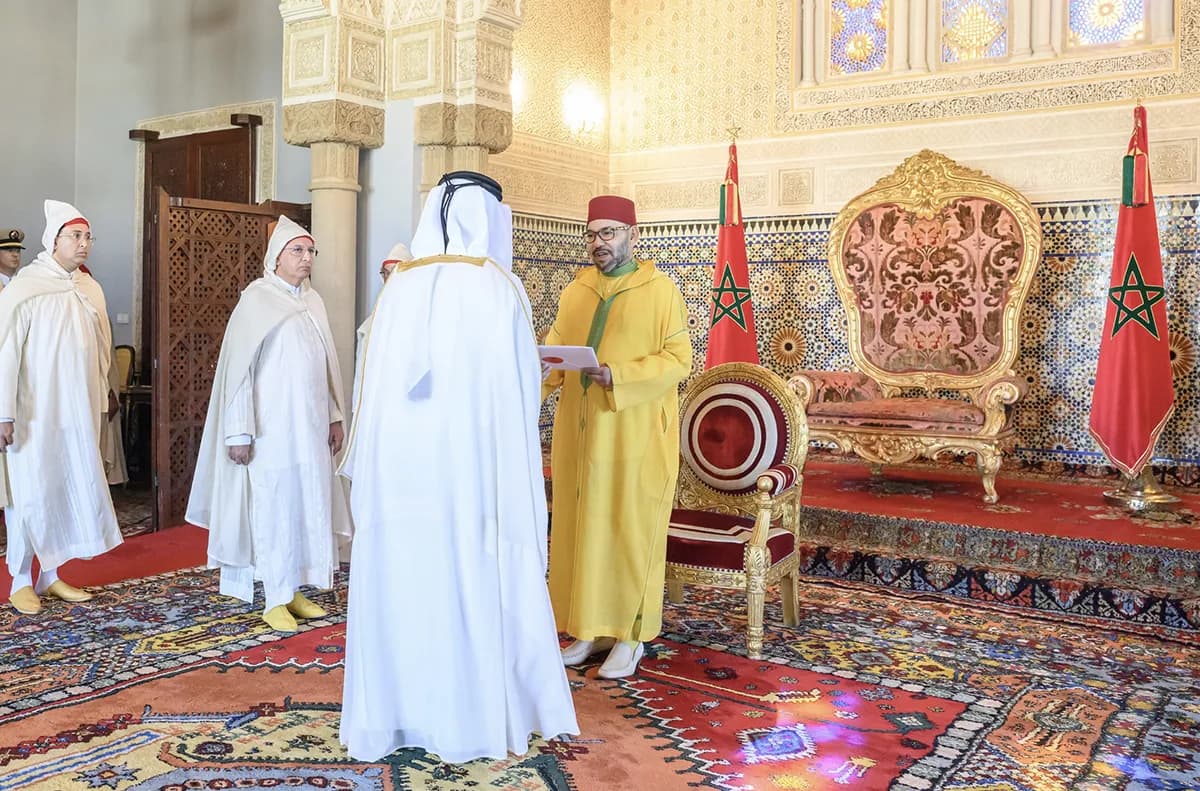 King receives new ambassadors from US and France