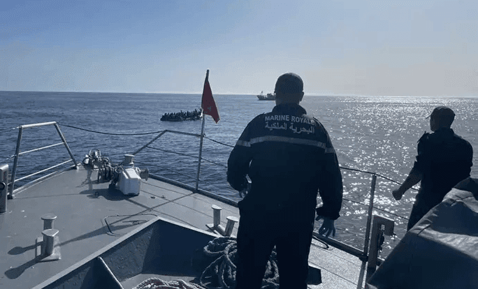 Moroccan Navy Foils Mass Attempt by Migrants to Invade Ceuta
