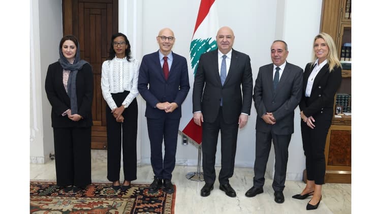 President Aoun meets Human Rights Chief