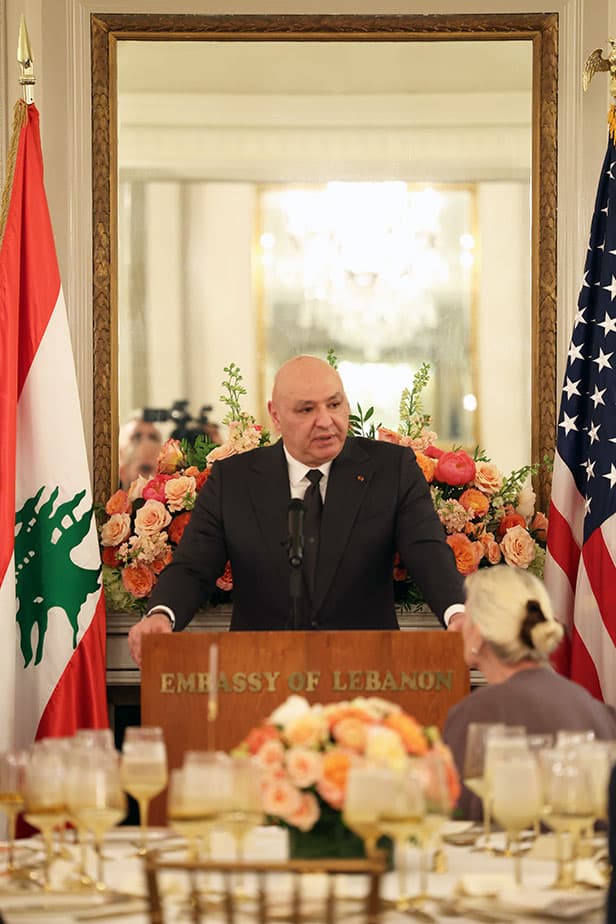 President Aoun Meets with Ambassador Mouawad in Washington