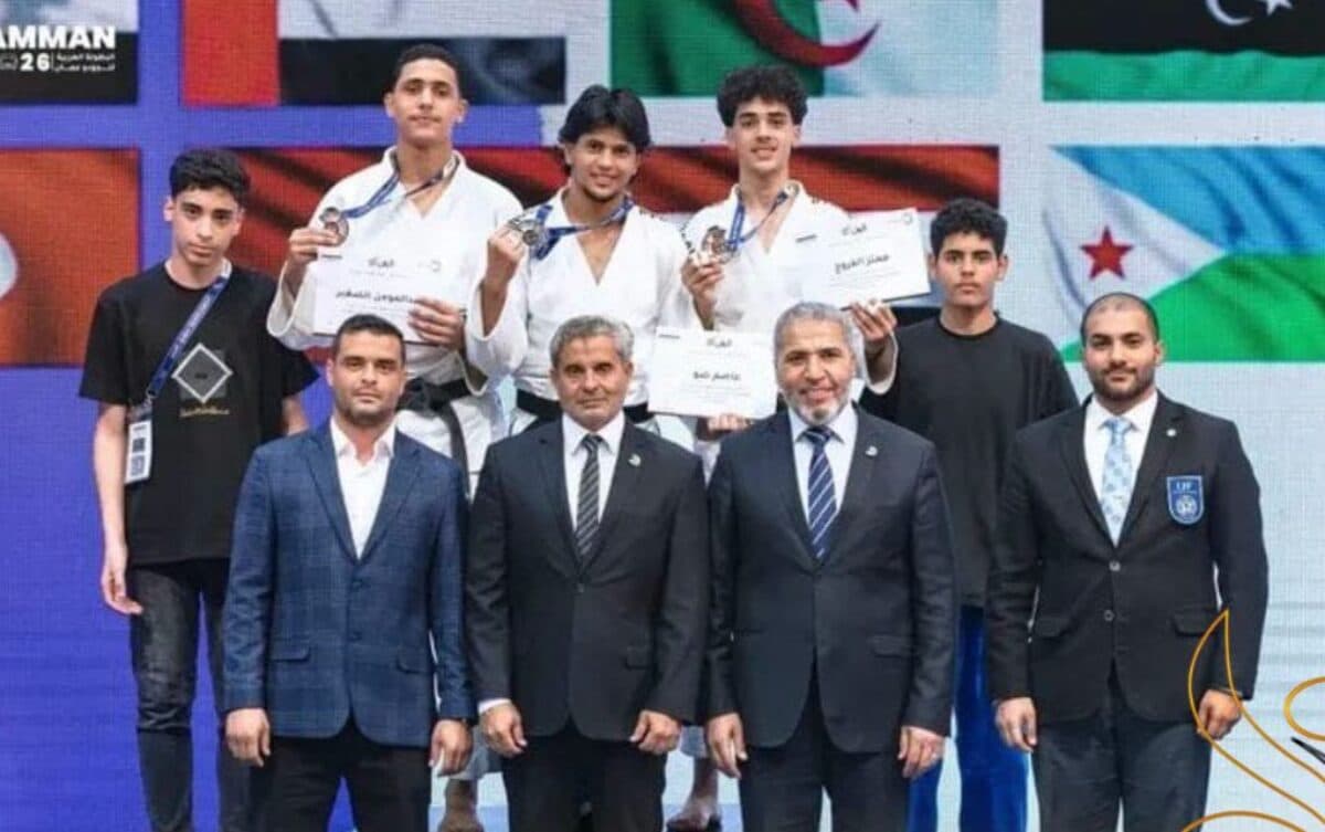 نادي الوطن أبي عيسى يفوز بالبطولة العربية للجودو