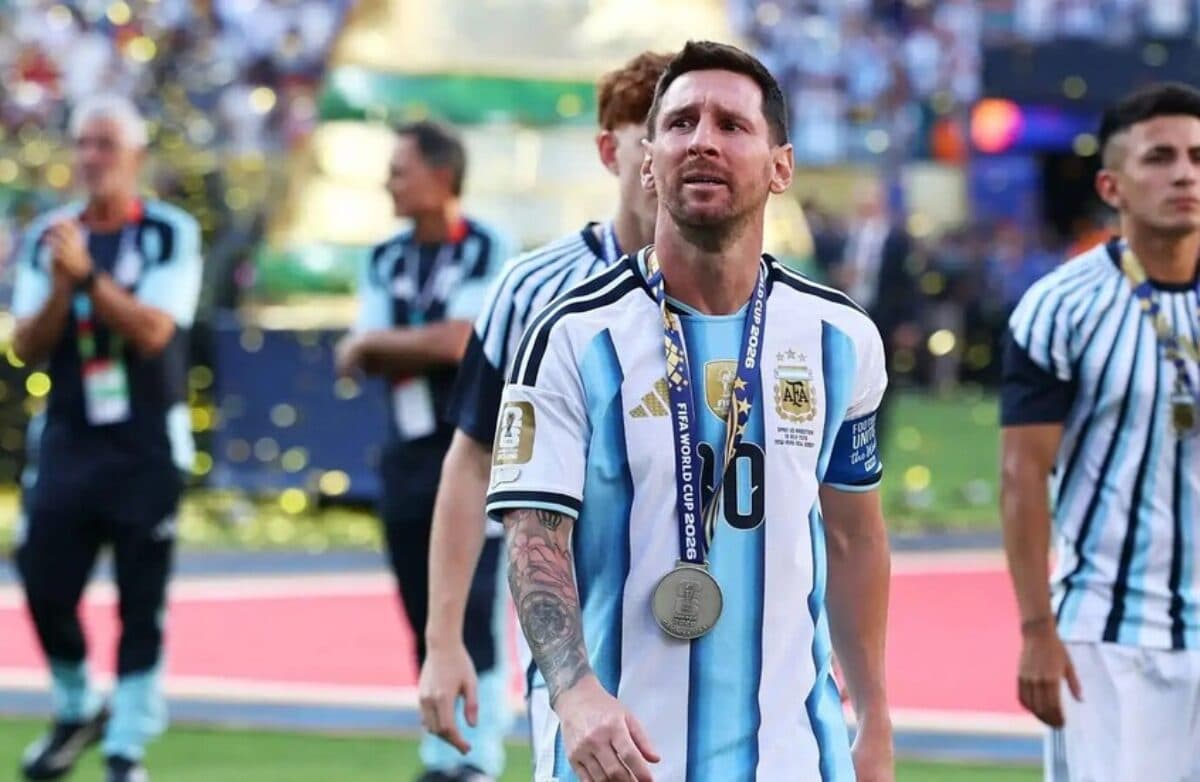 Messi's initial appearance post-World Cup loss
