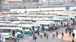 Evening Tafoura Station Bus Activity Toward New Residences
