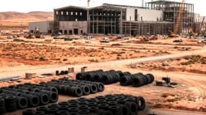 Tire factory at 45 percent capacity