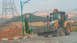 تهيئة المدخل الجنوبي لبلدية مسعود