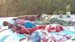 Al-Anaba families find refuge on rooftops