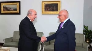 Congratulated President Tebboune on Algeria's progress