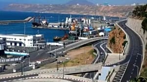 Evening — Marine protection measures at Oran Port