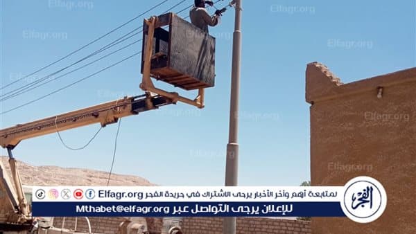 أسيوط تصلح منظومة إنارة المعابدة