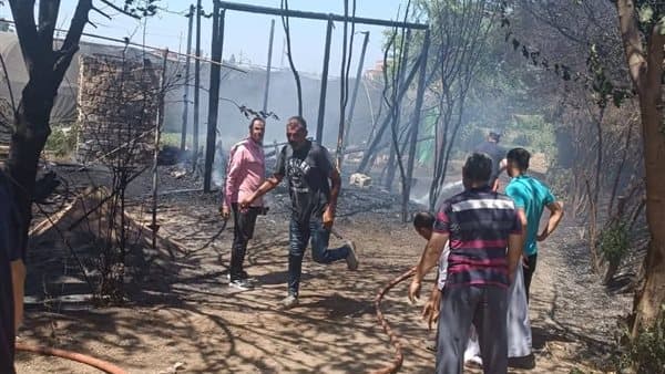 حريق مخلفات بكفر بطا في بنها تحت السيطرة