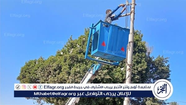Assiut Governor works on village lighting enhancement