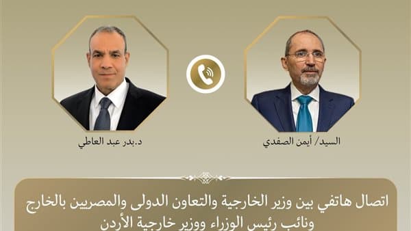 وزير الخارجية يناقش آخر تطورات فلسطين مع الأردن
