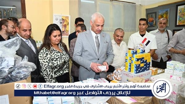 عبدالمولى يطلق القافلة الخامسة لمبادرة جامعة أسيوط