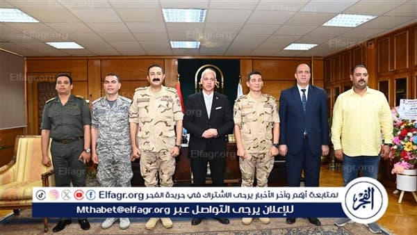 عبدالمولى يلتقي المستشار العسكري بأسيوط