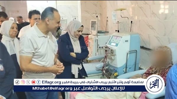 Beni Suef health official reviews medicine supply at Badhel Hospital