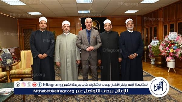 رئيس جامعة أسيوط يلتقي بوكيل الأوقاف