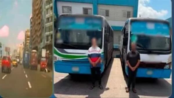 ضبط قائدي حافلتين بالإسكندرية بسبب القيادة المتهورة