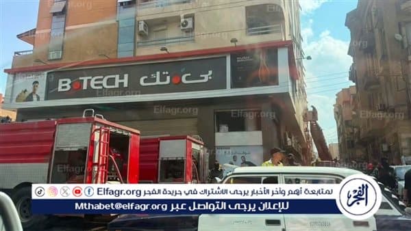 إخماد حريق محدود في فرع بي تك طنطا