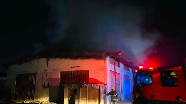 Port Said warehouse fire contained