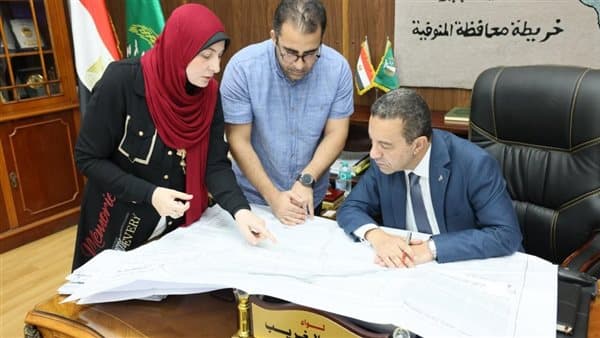 محافظ المنوفية يعتمد أحوزة عمرانية جديدة لـ17 قرية