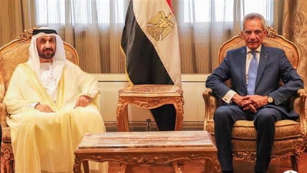 وزير الشؤون يستقبل رئيس البرلمان العربي للتعاون