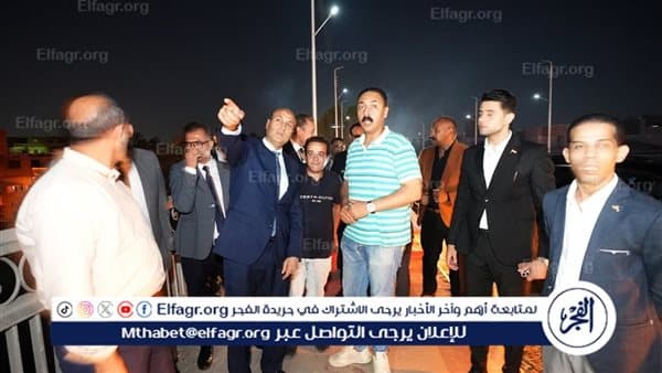 محافظ أسيوط يراجع إنارة كوبري الواسطى