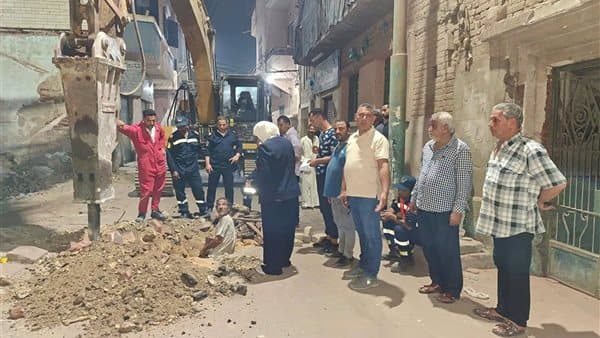 محافظ القليوبية يأمر بإزالة مبنى مجاور وفحص المنطقة