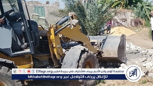إزالة 48 تعديا واسترداد 40 فدان بديروط