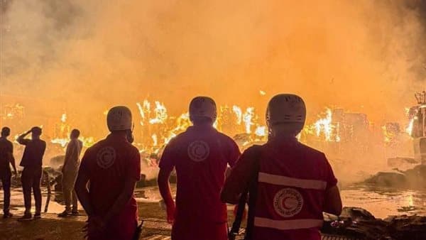 Egyptian Red Crescent addresses Obour factory fire