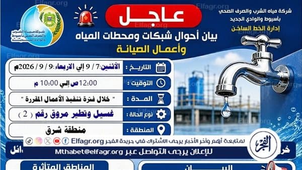 محدودية المياه في أدوار العليا بأسيوط