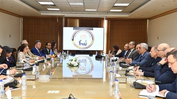 وزير الإنتاج وسفيرة رومانيا يتفقان على التعاون الصناعي