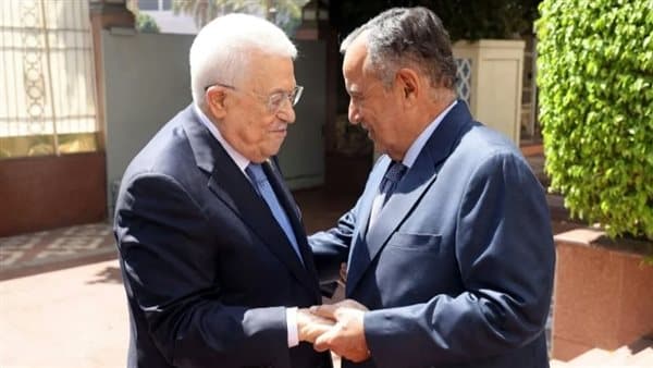 Elaraby Meets Abbas at Arab League