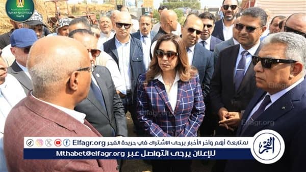 وزيرة التنمية تتفقد موقع قش الأرز بالدقهلية