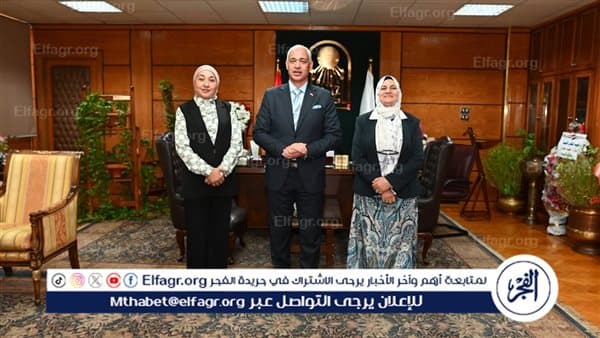 رئيس جامعة أسيوط يتباحث مع عميدة كلية التربية
