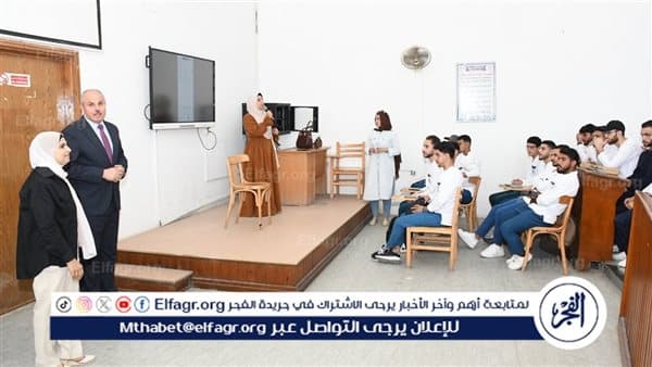 Suez Canal University President Reviews Nursing Classes