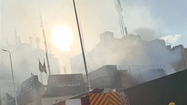 إخماد حريق محدود في قسم شرطة الأزبكية