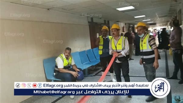 مستشفى أسيوط يجري تمرين إخلاء للطوارئ