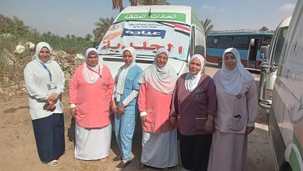 قافلة طبية مجانية تقدم 2300 خدمة لأهالي قرية علي زيدان في بني سويف